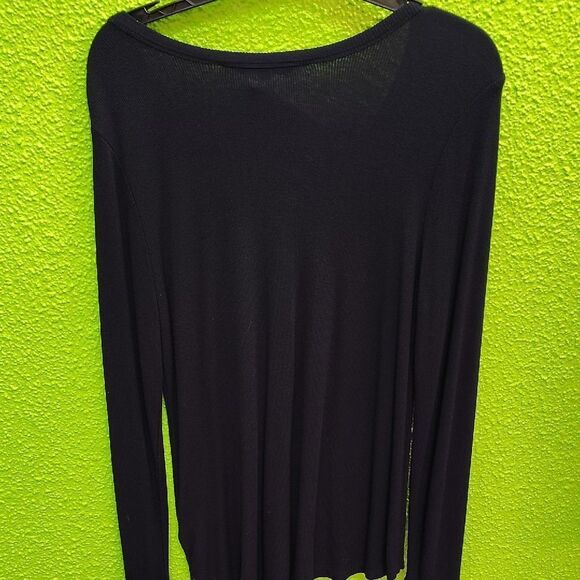 Liverpool Black Fitted Long Sleeve Blouse - Picture 3 of 3